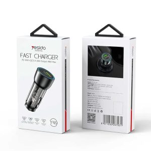 شارژر فندکی YESIDO Y49 FAST CHARGER