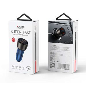 شارژر فندکی YESIDO Y51 FAST CHARGER