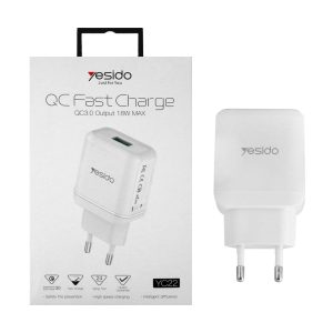 آدابتور شارژر YESIDO YC22 FAST Charging