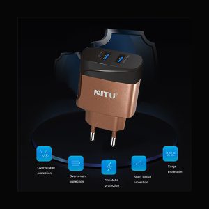 شارژر دیواری NITU NT-TC75 با کابل MicroUsb