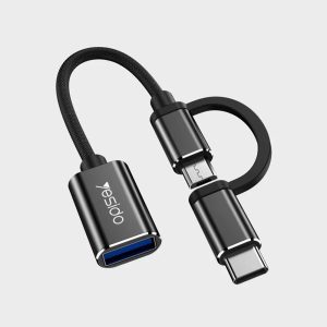 مبدل OTG microUSB/ USB-C به USB 3.0 یسیدو مدل GS02