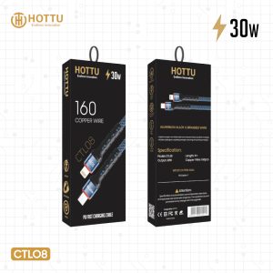 کابل شارژ هوتو CTL08 طول 1 متر 30وات