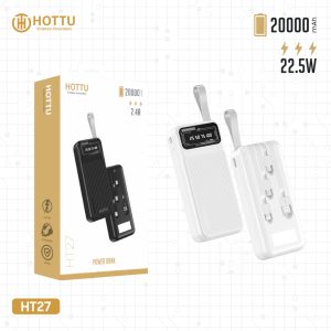 پاوربانک سیمی هوتو مدل HT27 با ظرفیت 20000